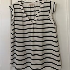 Loft outlet XL blue striped blouse